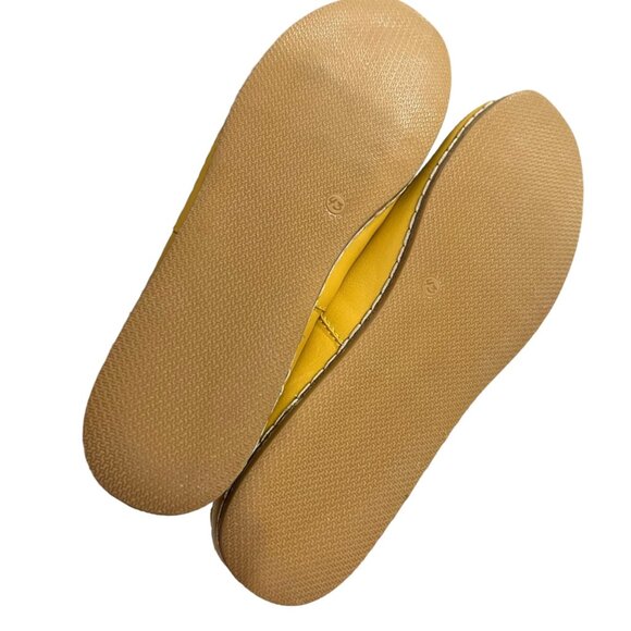 Charix Artisan Crafted Mustard Yellow Leather Slip On Quiet Luxury Loafers 13 - Picture 6 of 11